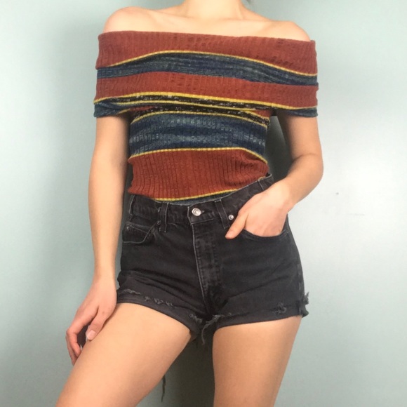 Free People Tops - Free People Carly Cowl Striped Top